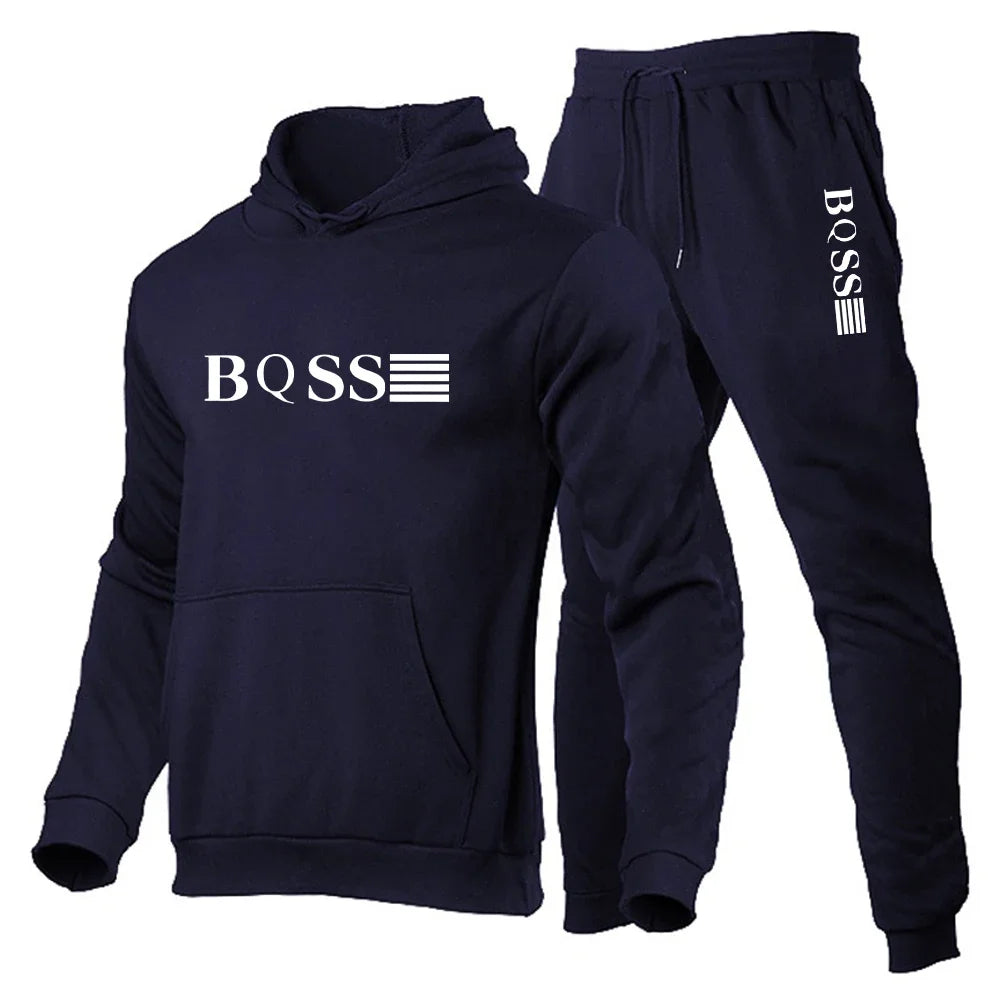 Men's Sports Suits Fashion Tracksuit Women Hoodies + Pants Two Pieces Sets Running Casual Sweatshirts Sweatpants Men's Clothing